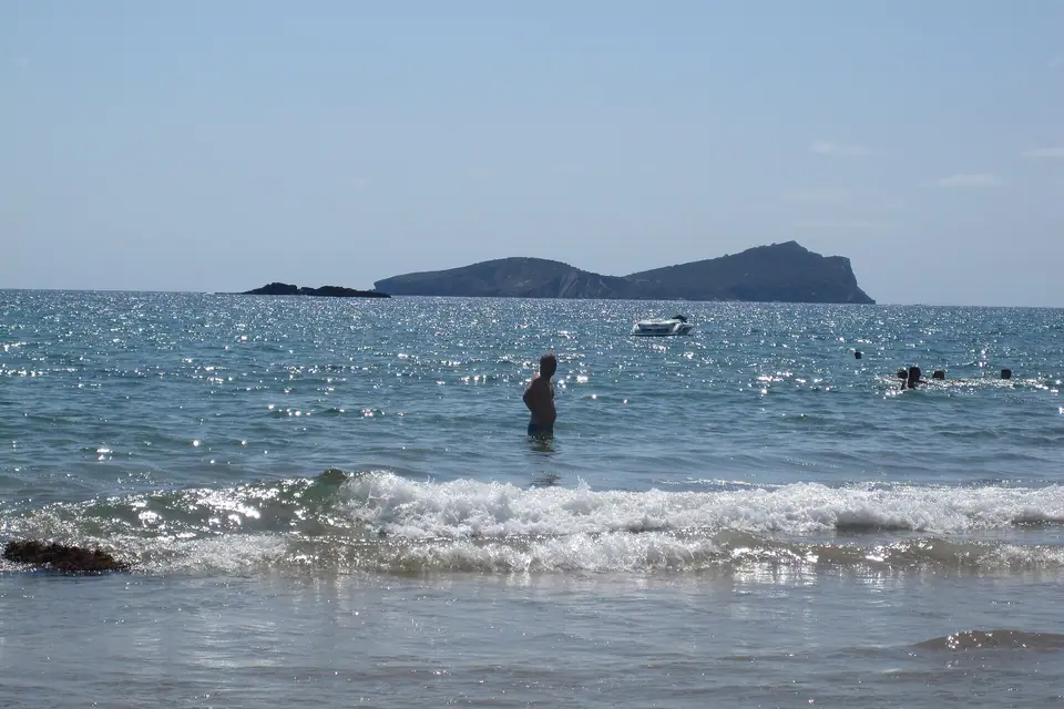 Blick auf Aigües Blanques, Ibiza
