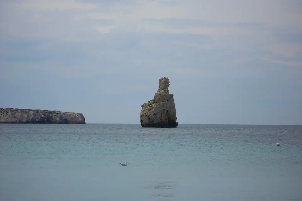 Blick auf Cala de Benirràs, Ibiza