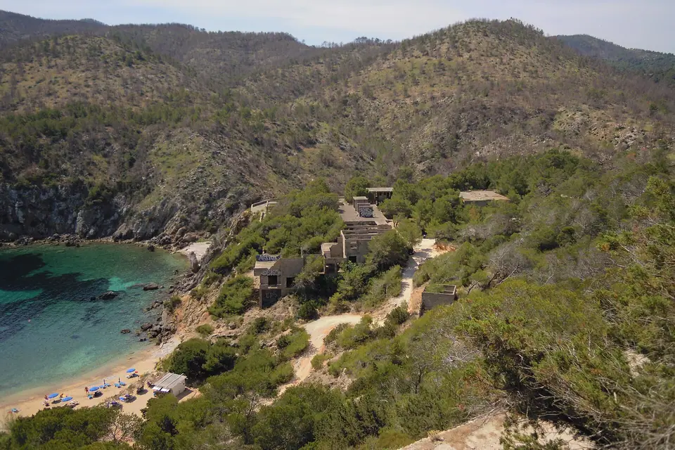 Blick auf Cala d en Serra, Ibiza