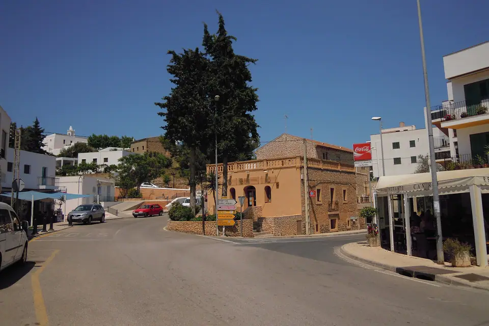 Blick auf Sant Joan de Labritja, Ibiza