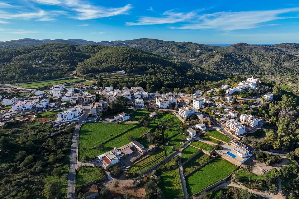 Blick auf Sant Miquel de Balansat, Ibiza