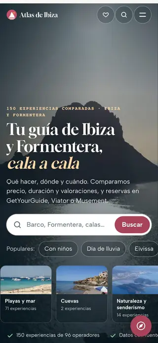 Portada de Atlas de Ibiza en el móvil